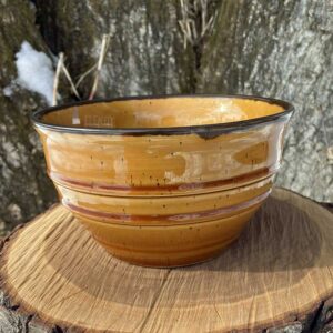 Multi-tone medium bowl with with warm cottage esthetics. Part of ADKation Life’s Cottage Classic ADK merchandise collection, this Point Comfort Bowl will add that Adirondack vacation feeling to any room or meal.