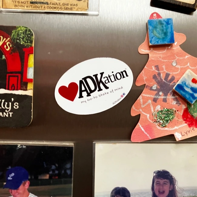 Adirondack vacation refrigerator as a Christmas stocking stuffer gift idea